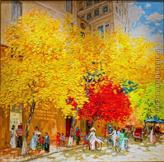 Unknown Artist Sheraton Saigon wording on the wall